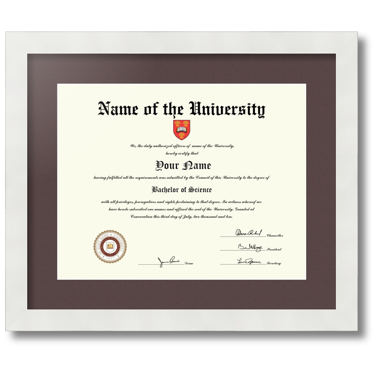 ArtToFrames Collage Photo Picture Frame with 1 - 11x14 inch Openings, Framed in White with Over 62 Mat Color Options and Regular Glass (CSM-3966-726)